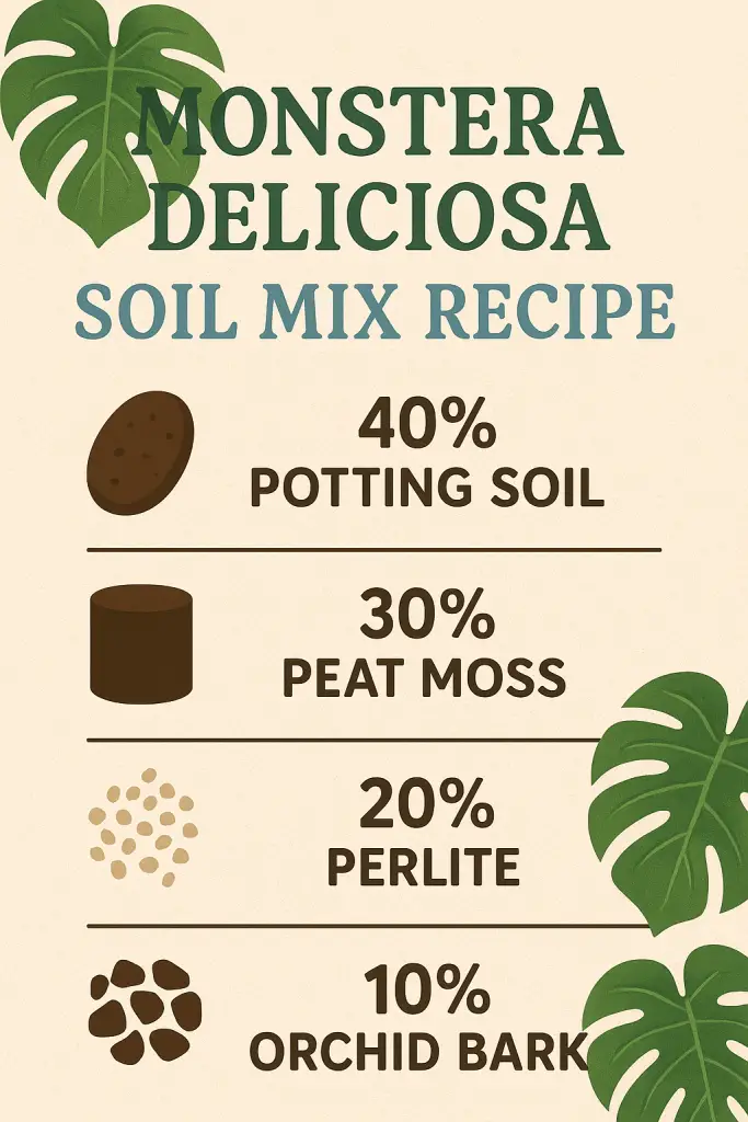 Monstera Soil Mix Pic